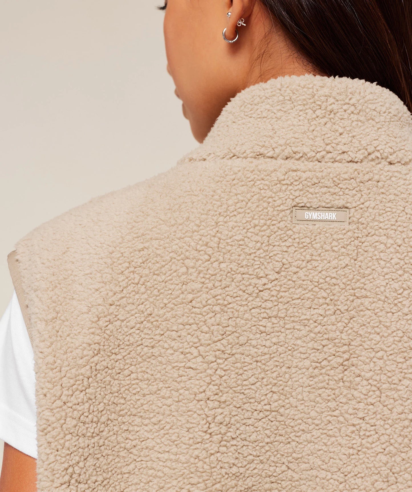 GymShark Sherpa Gilet (Brown)