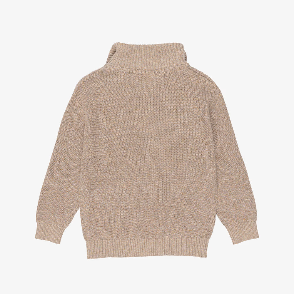 Mayoral Marl Knitted Quarter-Zip Sweater