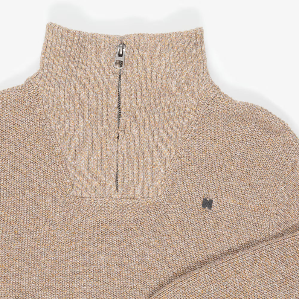 Mayoral Marl Knitted Quarter-Zip Sweater
