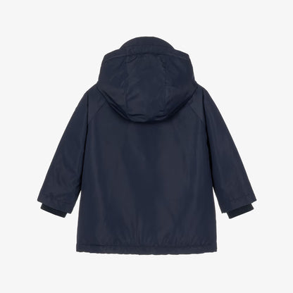 Petit Bateau Hooded Parka Coat with Fleece Lining