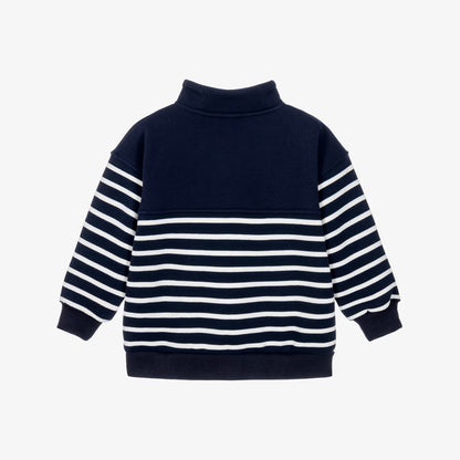 Petit Bateau Sweatshirt with Quarter Zip