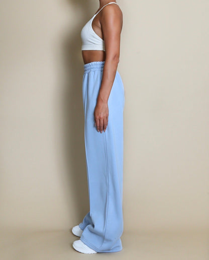 Cotton Wide Leg Joggers