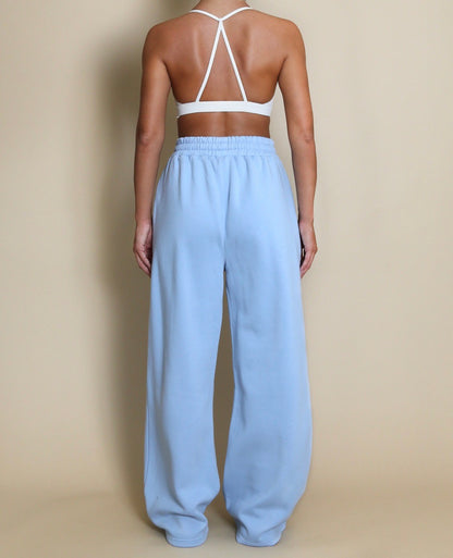 Cotton Wide Leg Joggers