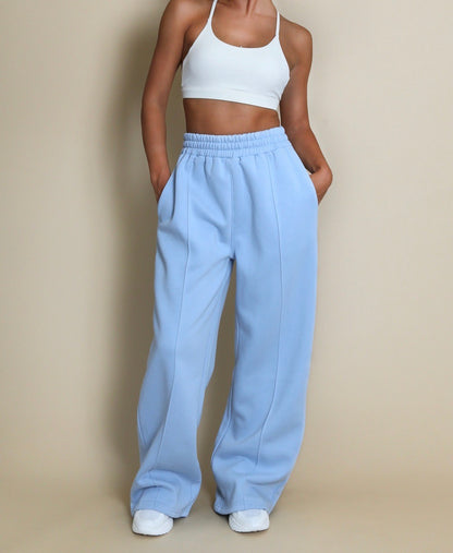 Cotton Wide Leg Joggers