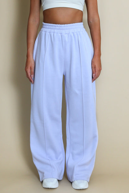 Cotton Wide Leg Joggers