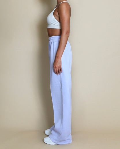 Cotton Wide Leg Joggers