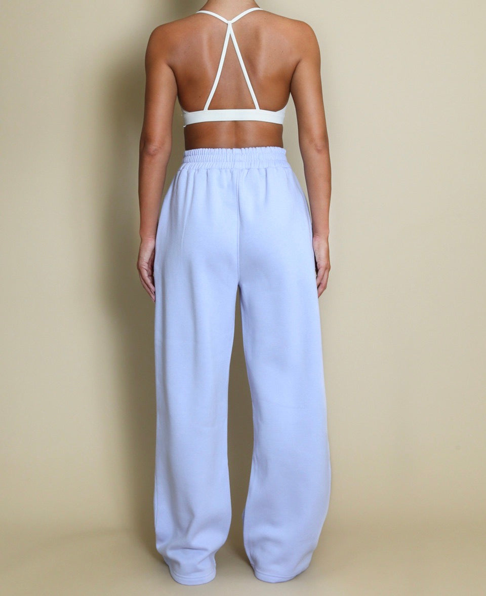 Cotton Wide Leg Joggers