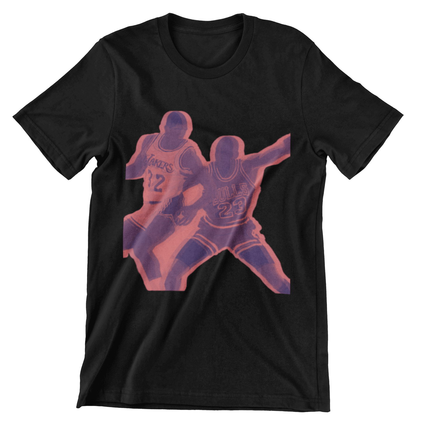 Basket Ball t-shirt on black shirt