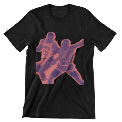 Basket Ball t-shirt on black shirt