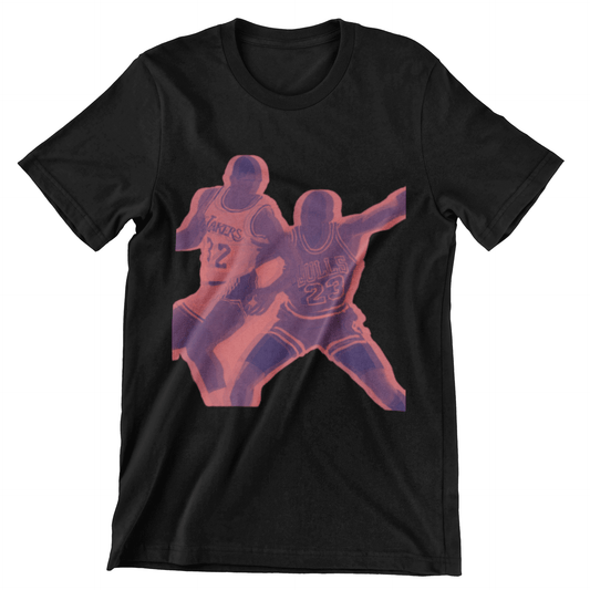 Basket Ball t-shirt on black shirt