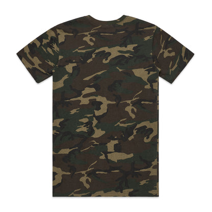 Military army t-shirt | camouflage | back view
