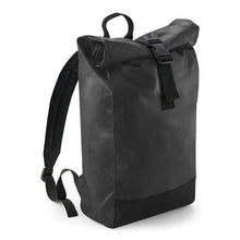 Load image into Gallery viewer, Black roll-top bag
