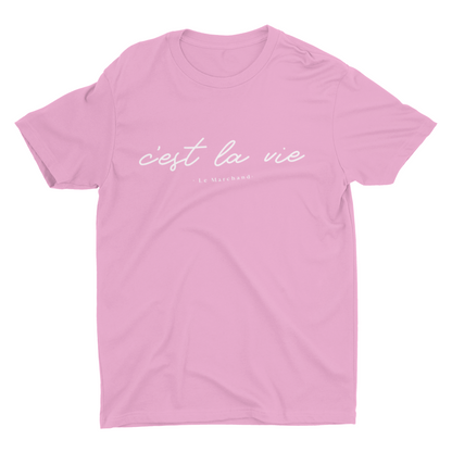 C'est la vie premium t-shirt | pink